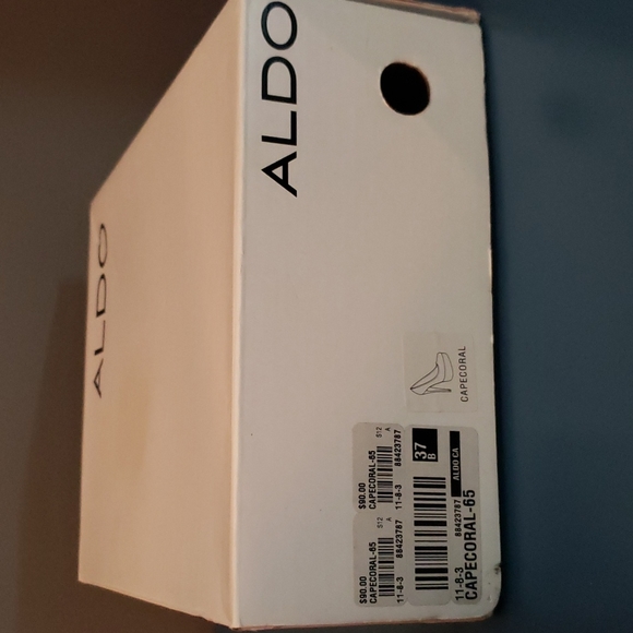 Brand new ALDO 'Capecoral' Terra-cotta suede 5" platform heels size 7 circa 2012 - Picture 9 of 10